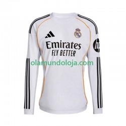 Camisola Real Madrid Homem Equipamento Primeiro 2025-2026 Manga Comprida